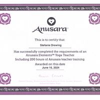 Anusara® Elements Yoga Teacher Zertifikat – Steffi Drewing