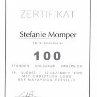 Anusara® Immersion Zertifikat – Steffi Drewing