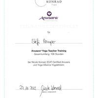 Anusara® Yoga Teacher Training Zertifikat – Steffi Drewing